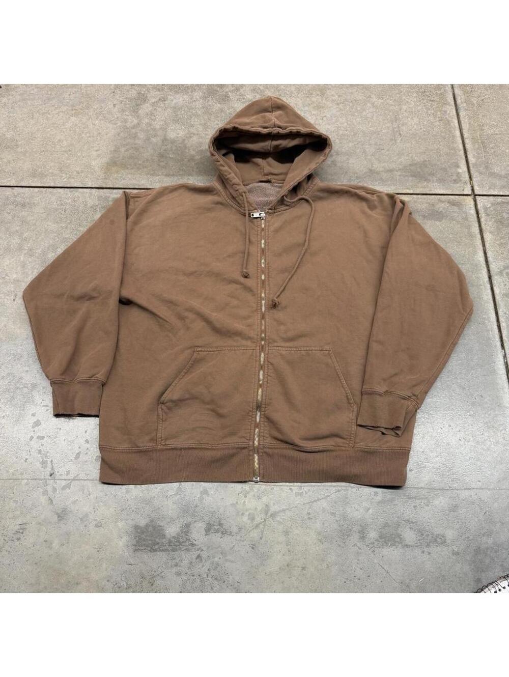john galt brandy melville brown christy oversized hoodie size xl WOMENS